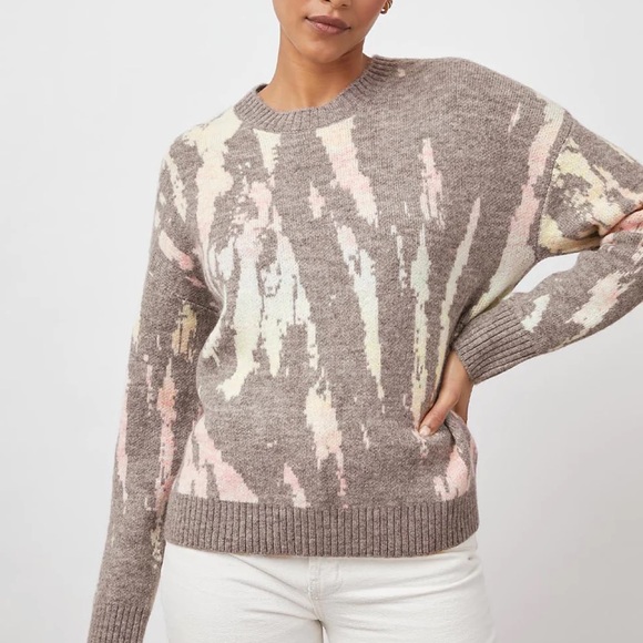 NWT Rails Virgo Grey Tie Dye Sweater Size Small & Medium $248 - Picture 6 of 12